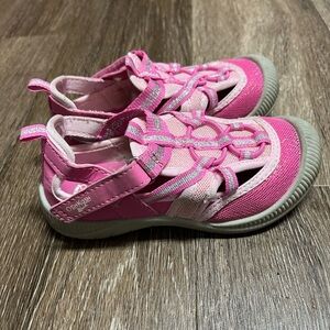 OshKosh B'gosh Girl's Adjustable Strap Myla Pink Sandal Size 10